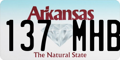 AR license plate 137MHB