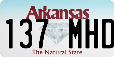 AR license plate 137MHD
