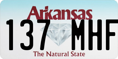 AR license plate 137MHF