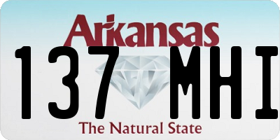 AR license plate 137MHI
