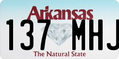 AR license plate 137MHJ