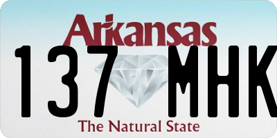 AR license plate 137MHK
