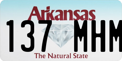 AR license plate 137MHM