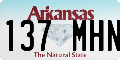AR license plate 137MHN