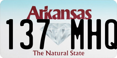 AR license plate 137MHQ