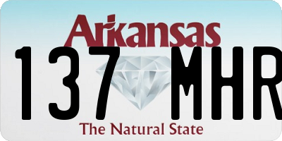 AR license plate 137MHR