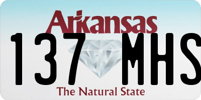 AR license plate 137MHS