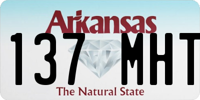 AR license plate 137MHT