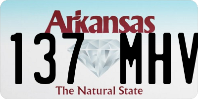 AR license plate 137MHV