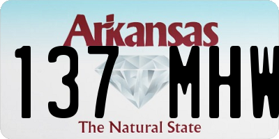 AR license plate 137MHW
