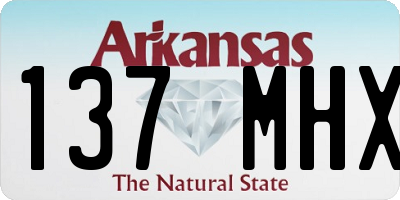 AR license plate 137MHX