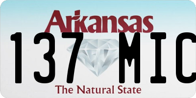 AR license plate 137MIC