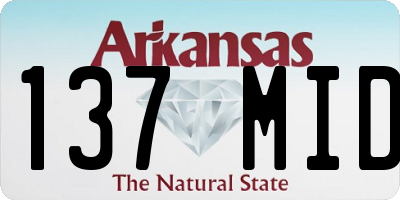AR license plate 137MID