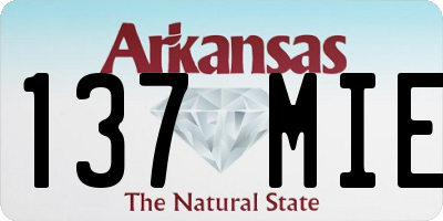 AR license plate 137MIE