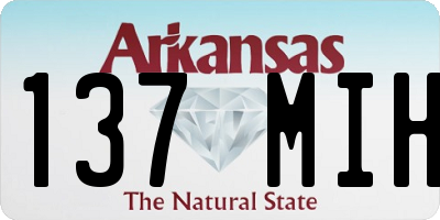 AR license plate 137MIH
