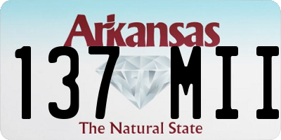 AR license plate 137MII