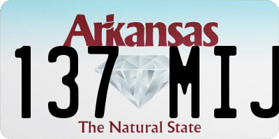 AR license plate 137MIJ