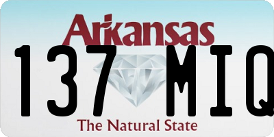 AR license plate 137MIQ