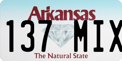 AR license plate 137MIX