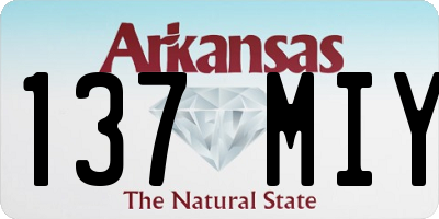AR license plate 137MIY