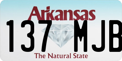 AR license plate 137MJB