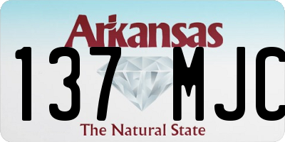 AR license plate 137MJC
