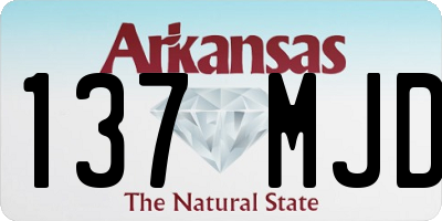 AR license plate 137MJD