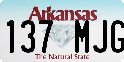 AR license plate 137MJG