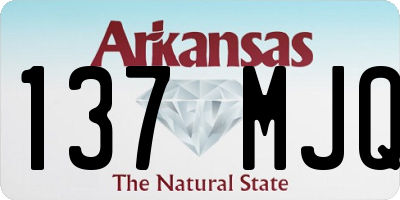 AR license plate 137MJQ
