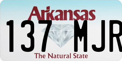 AR license plate 137MJR