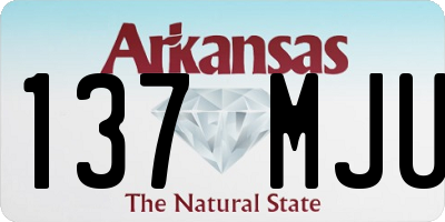 AR license plate 137MJU