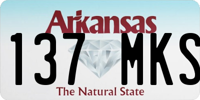 AR license plate 137MKS