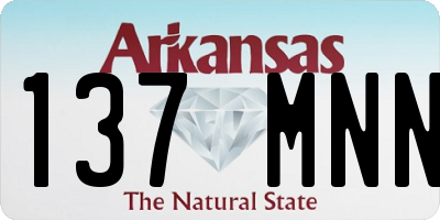 AR license plate 137MNN