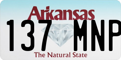 AR license plate 137MNP