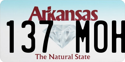 AR license plate 137MOH