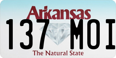 AR license plate 137MOI