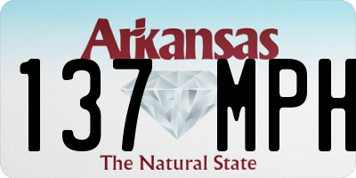 AR license plate 137MPH