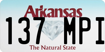 AR license plate 137MPI