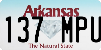 AR license plate 137MPU