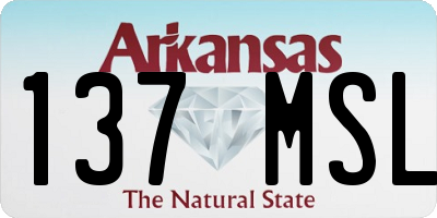 AR license plate 137MSL