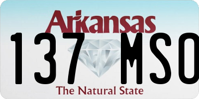 AR license plate 137MSO