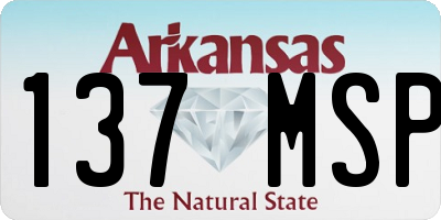 AR license plate 137MSP