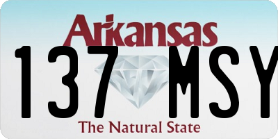 AR license plate 137MSY