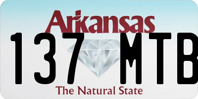 AR license plate 137MTB