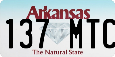 AR license plate 137MTC