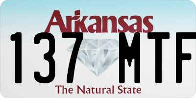AR license plate 137MTF