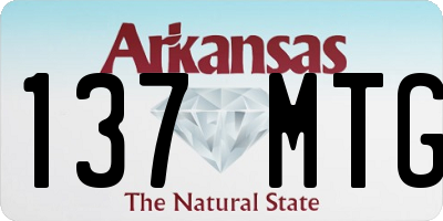 AR license plate 137MTG