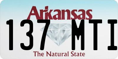 AR license plate 137MTI