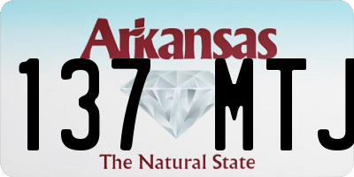 AR license plate 137MTJ