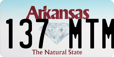 AR license plate 137MTM